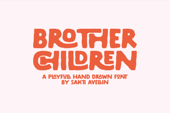 Brother Children Font – Playful Display Typeface for Kids Designs