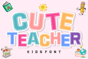 Cute Teacher Fonts for Creative Classroom Designs