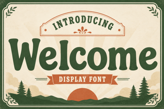 Welcome Font: a Friendly Typeface for Inviting Designs