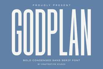 Godplan Font: Bold Typography for Creative Design Projects