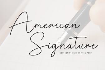 American Signature Font for Elegant Design Projects