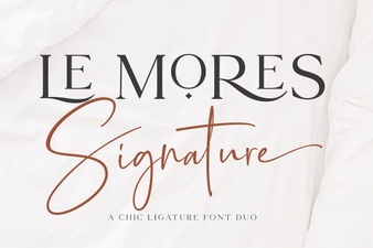 Le Mores Signature Font: Elegant Script for Creative Projects