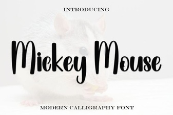 Mickey Mouse Font – Playful Disney-Inspired Script Typeface