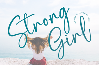 Strong Girl Script Font - Free Download | Elegant Handwritten Typeface