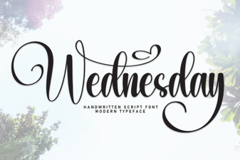 Wednesday Font - Elegant Script Typeface for Creative Design