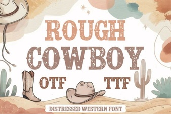 Rugged Western Typography for Creative Projects